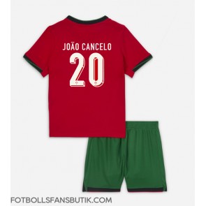 Portugal Joao Cancelo #20 Replika Hemmatröja Barn EM 2024 Kortärmad (+ Korta byxor)